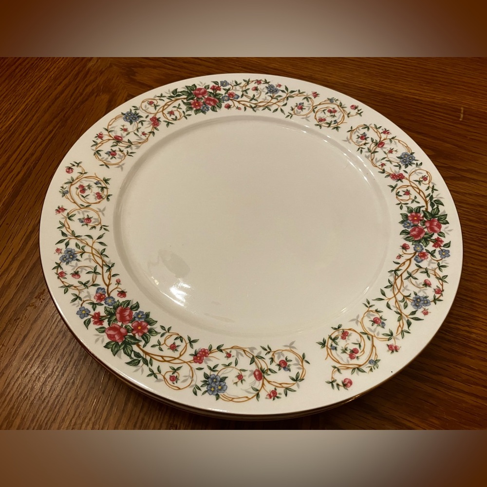 Monaco 12” Farberware Fine China Chop Serving Charger Plate 2 Set 1997